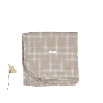 The Printed Blanket -  Taupe Check