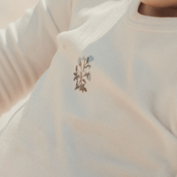 The Embroidered Bib - Zara Blue