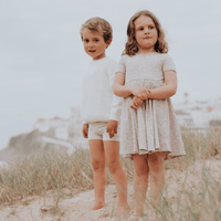 The Printed Short Sleeve Dress - Elise