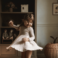 The Printed Long Sleeve Dress - Adelyn