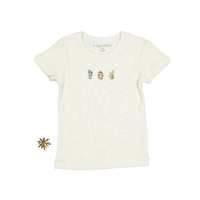 The Embroidered Short Sleeve Tee - Esme