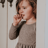 The Printed Long Sleeve Dress - Vine