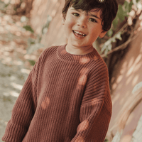 The Chunky Knit Sweater - Rosewood