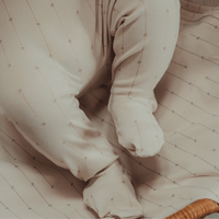 The Printed Romper + Bonnet + Blanket Set - Emery Peach