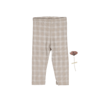 The Printed Legging - Taupe Check