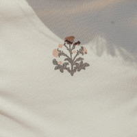The Embroidered Bib - Zara Pink