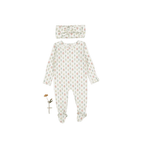 The Printed Romper + Headband Set - Esme