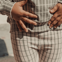 The Printed Sweatshirt - Sage Check
