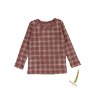 The Printed Long Sleeve Tee - Rustic Check