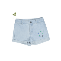 The Denim Short - Raspberry Blue