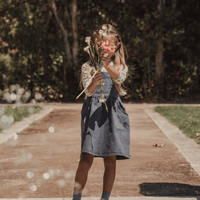 The Denim Dress - Vintage Rose