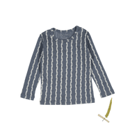 The Printed Long Sleeve Tee - Linear Stem