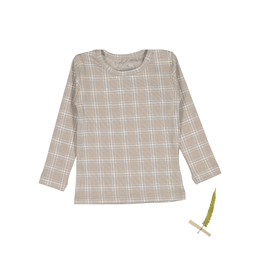 Evan Taupe Long Sleeve Washed Tee