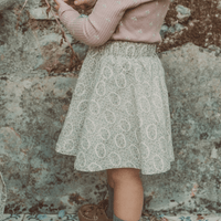 The Corduroy Skirt - Lila Floral