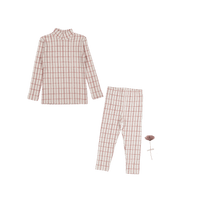 The Turtleneck Set - Mauve Check