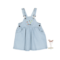 The Denim Dress - Raspberry Red