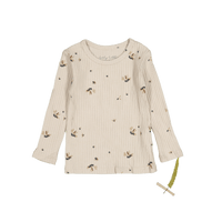 The Printed Long Sleeve Tee - Olive