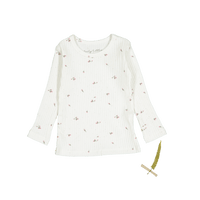 The Printed Long Sleeve Tee - Rosebud