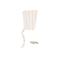 The Printed Pixie Bonnet - Rose Stripe