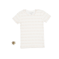The Printed Short Sleeve Tee - Mini Tulip
