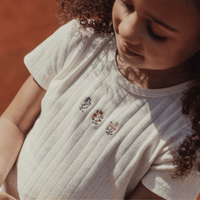 The Embroidered Short Sleeve Tee - Esme