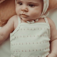 The Printed Tank Onesie - Mini Tulip