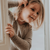 The Printed Long Sleeve Dress - Vine