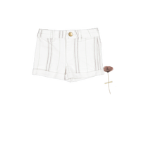 The Denim Short - Mist Stripe