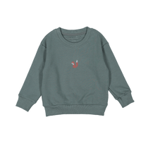 The Printed Sweatshirt - Wolf Embroidered
