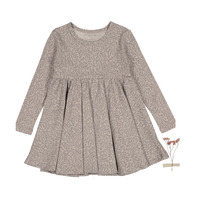 The Printed Long Sleeve Dress - Vine