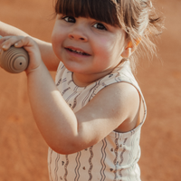 The Printed Romper + Hat Set - Meri Flora