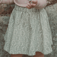 The Corduroy Skirt - Lila Floral