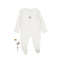 The Embroidered Romper - Zara Blue
