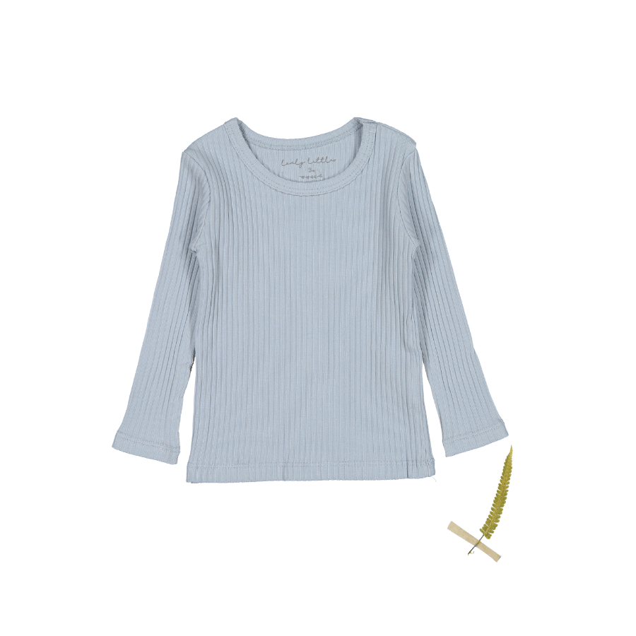 Quincy Mae Long Sleeve Tee - Blue Quincy Mae Long Sleeve Tee - Blue