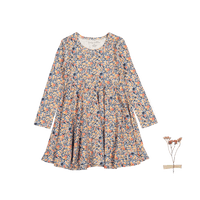 The Printed Long Sleeve Dress - Autumn Floral