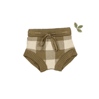 The Gingham Knit Bloomer - Golden