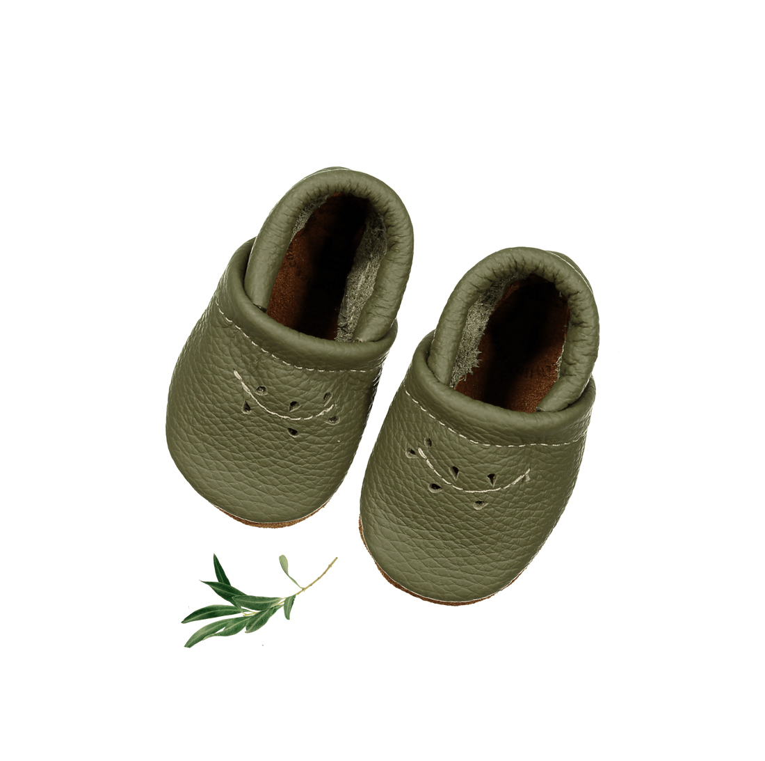 The Leather Mocc - Moss