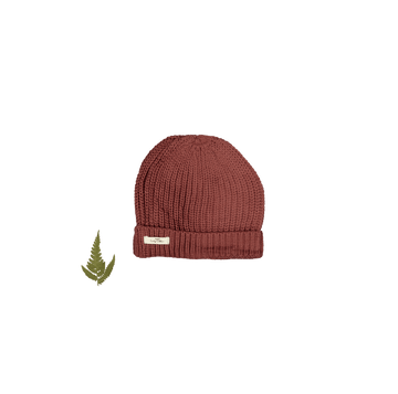 The Chunky Knit Hat - Rosewood
