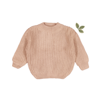 The Chunky Knit Sweater - Blush