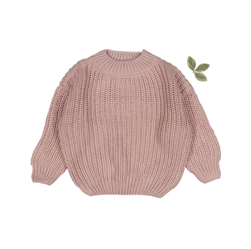 The Chunky Knit Sweater - Mauve