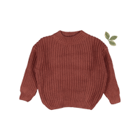 The Chunky Knit Sweater - Rosewood