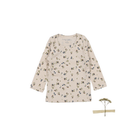 The Printed Long Sleeve Tee - Floral Sand