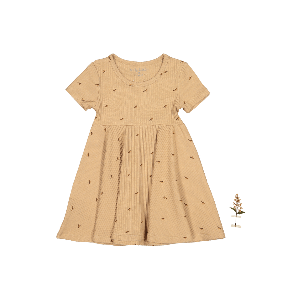 The Printed Short Sleeve Dress - Birdsong