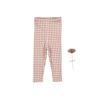 The Printed Legging - Rosewood Gingham