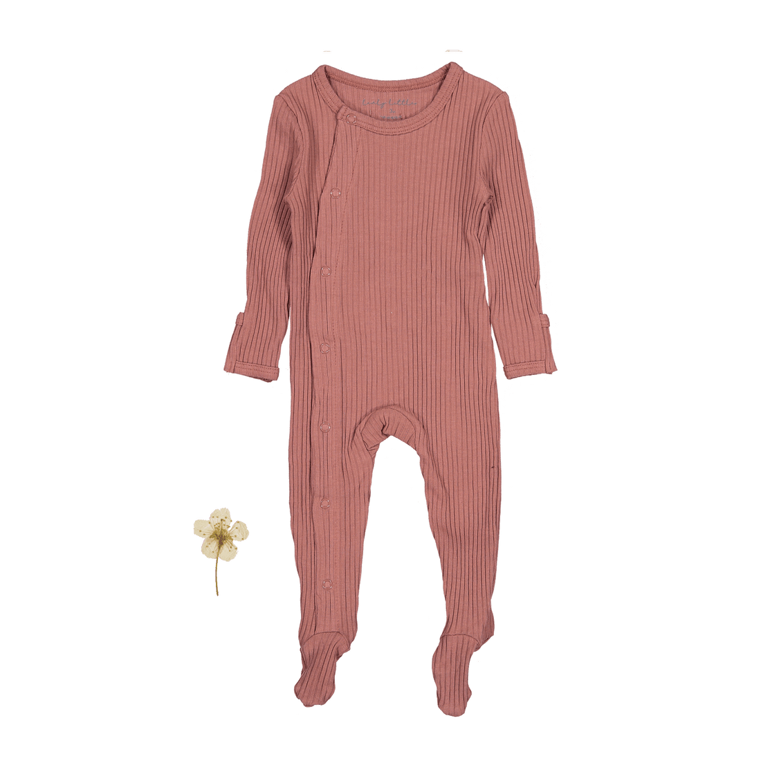 The Snap Romper - Rosewood Ribbed