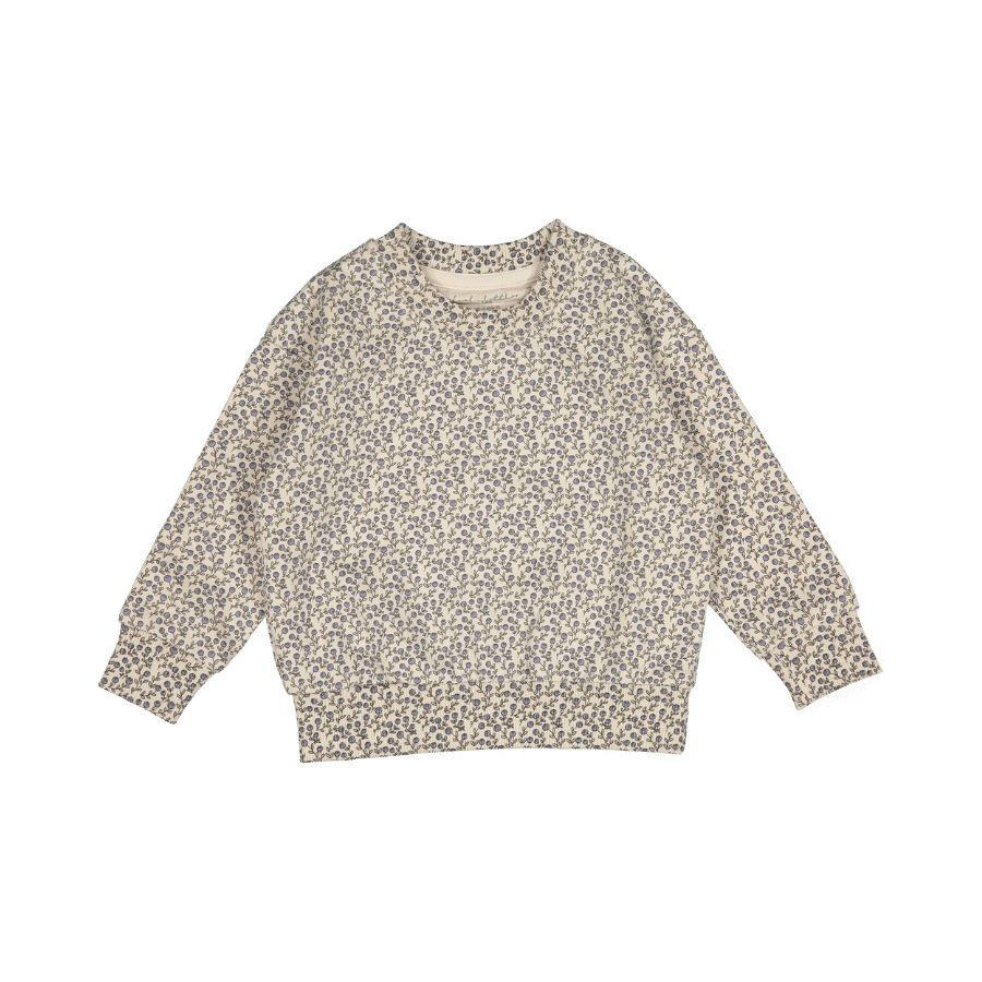 The Printed Sweatshirt - Blueberry