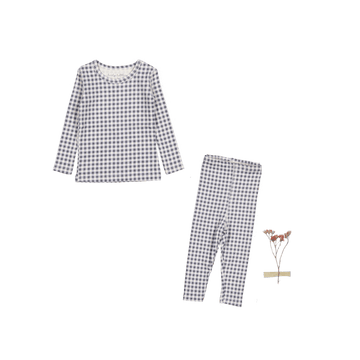 The Legging Set - Steel Gingham