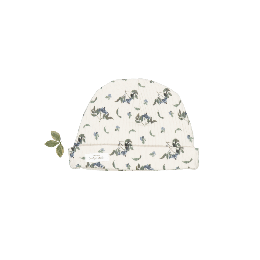 The Printed Hat - Blue Vintage Leaf