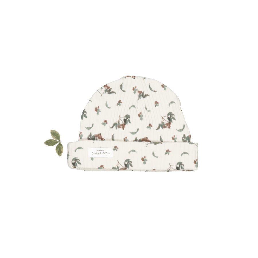 The Printed Hat - Burgundy Vintage Leaf
