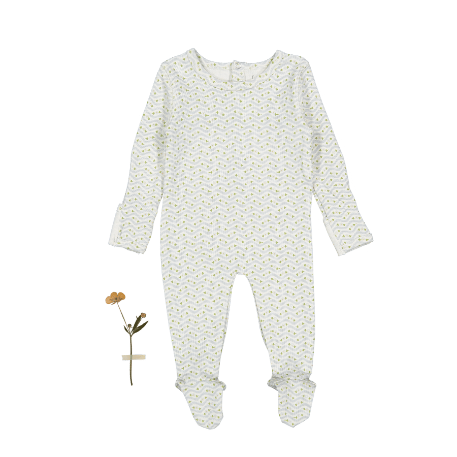 The Printed Romper - Elsie Blue